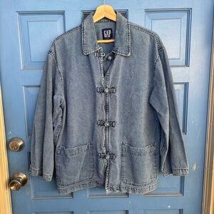 GAP Men's Washed Blue Casual Jacket